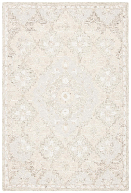 Safavieh Micro-Loop Mlp377B Beige/Grey Area Rug