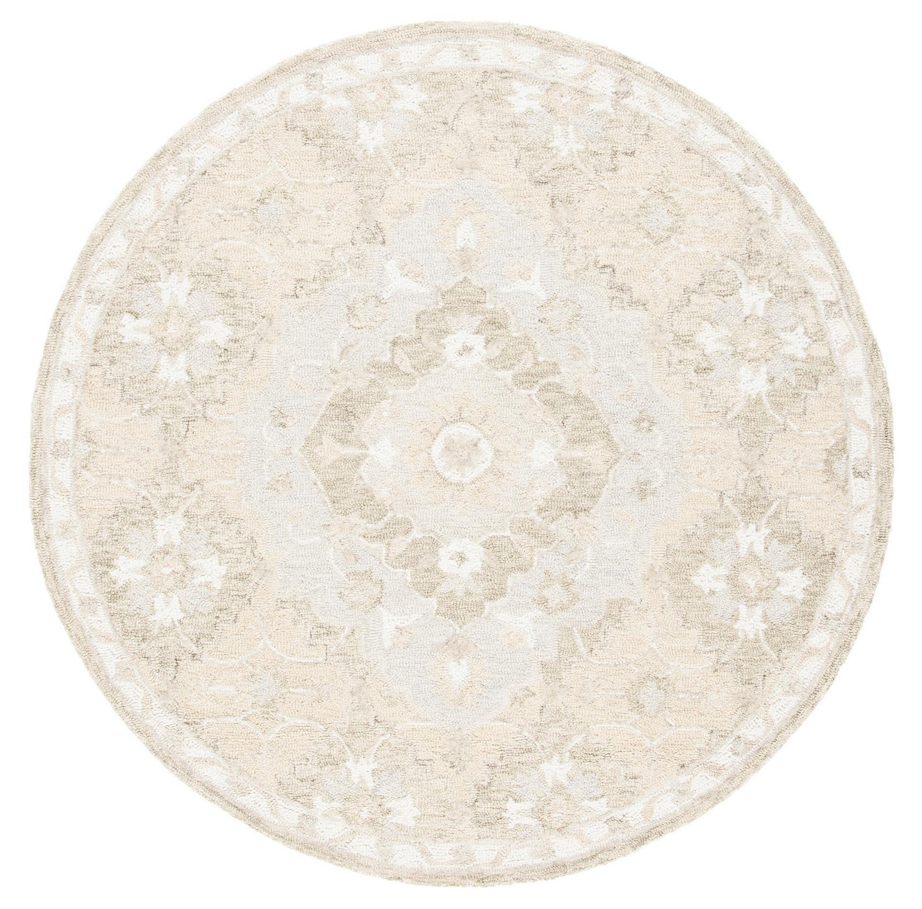 Safavieh Micro-Loop Mlp377B Beige/Grey Area Rug