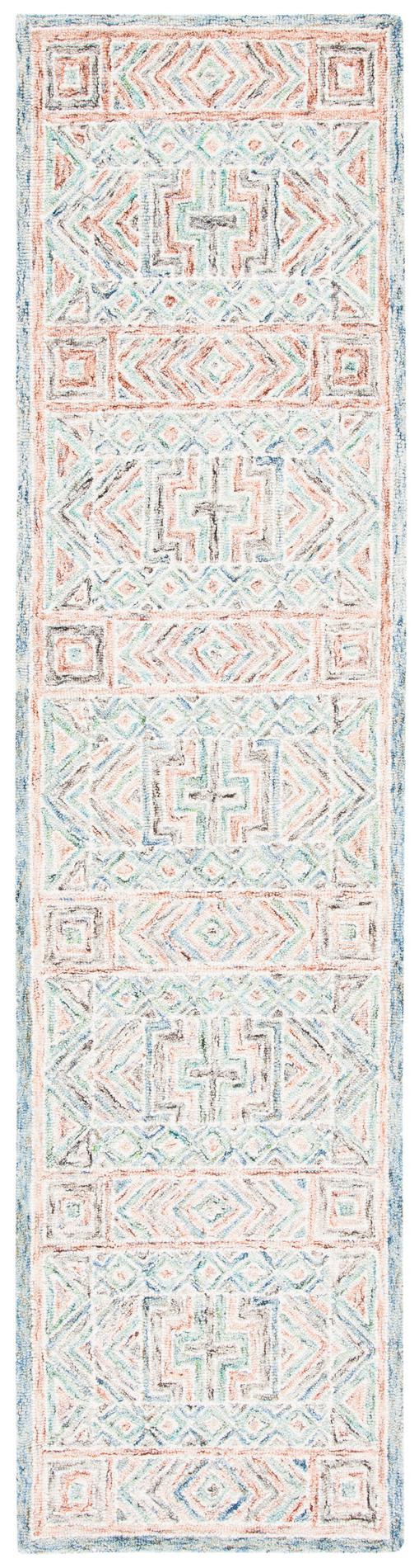 Safavieh Micro-Loop Mlp378M Blue/Green Rugs.