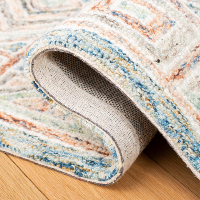 Safavieh Micro-Loop Mlp378M Blue/Green Rugs.