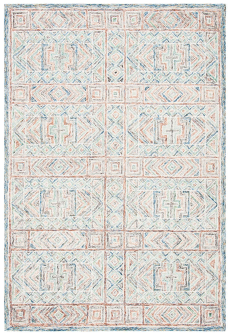 Safavieh Micro-Loop Mlp378M Blue/Green Area Rug