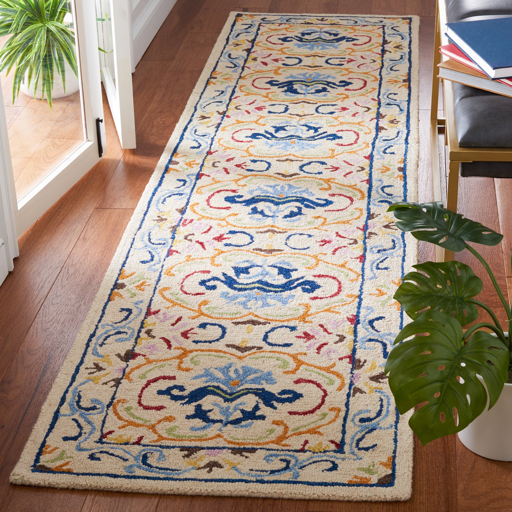 Safavieh Micro Loop Mlp380B Beige/Blue Area Rug