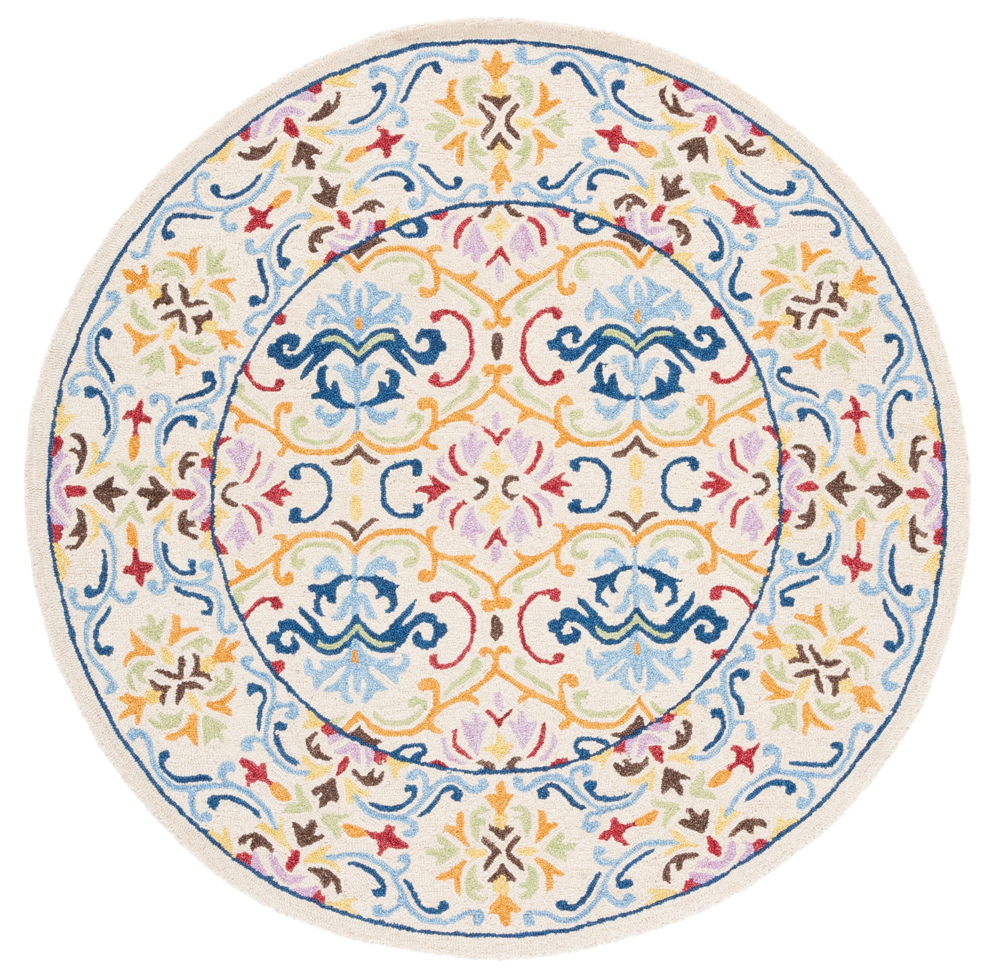 Safavieh Micro Loop Mlp380B Beige/Blue Area Rug