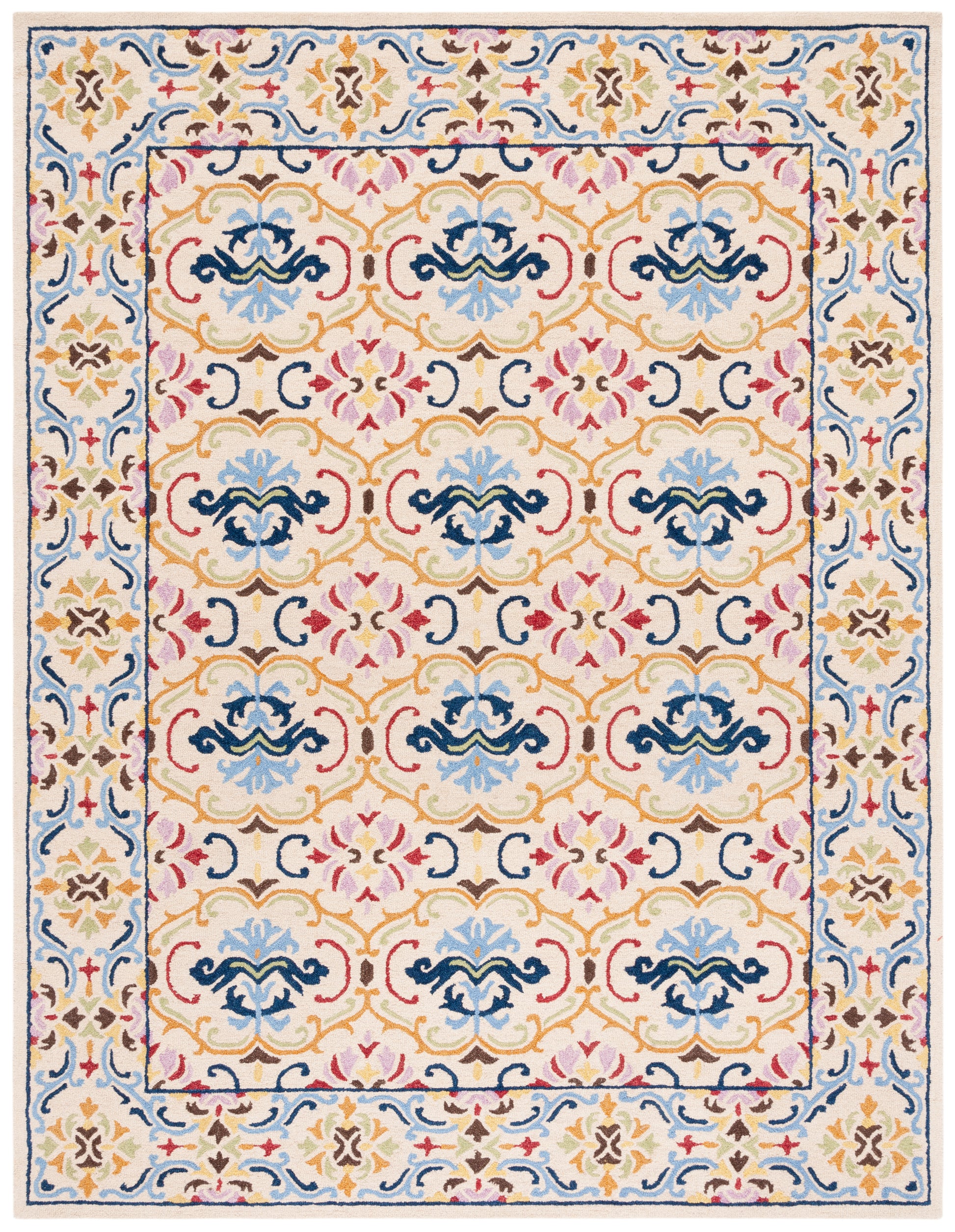 Safavieh Micro Loop Mlp380B Beige/Blue Area Rug