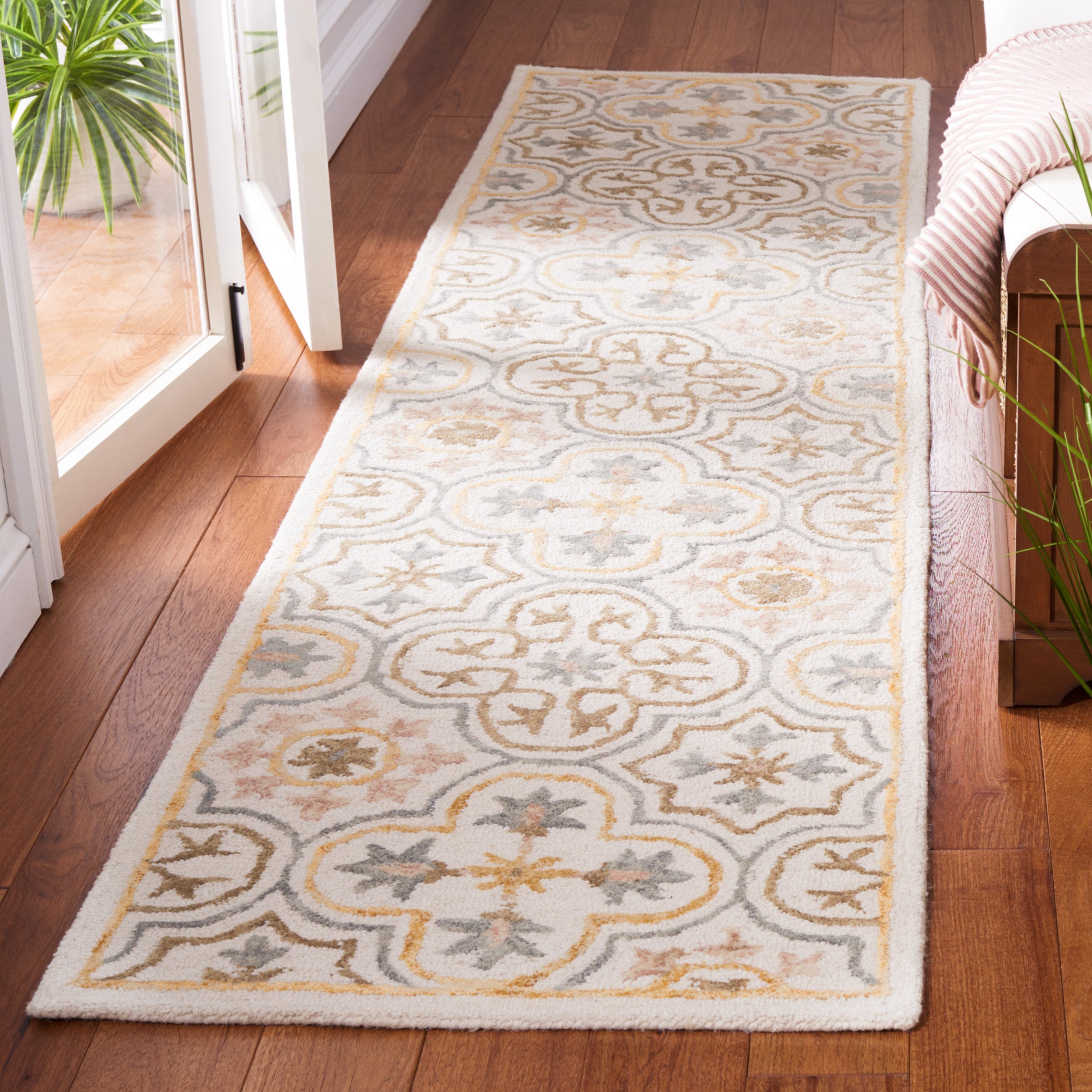 Safavieh Micro Loop Mlp381A Ivory/Grey Area Rug