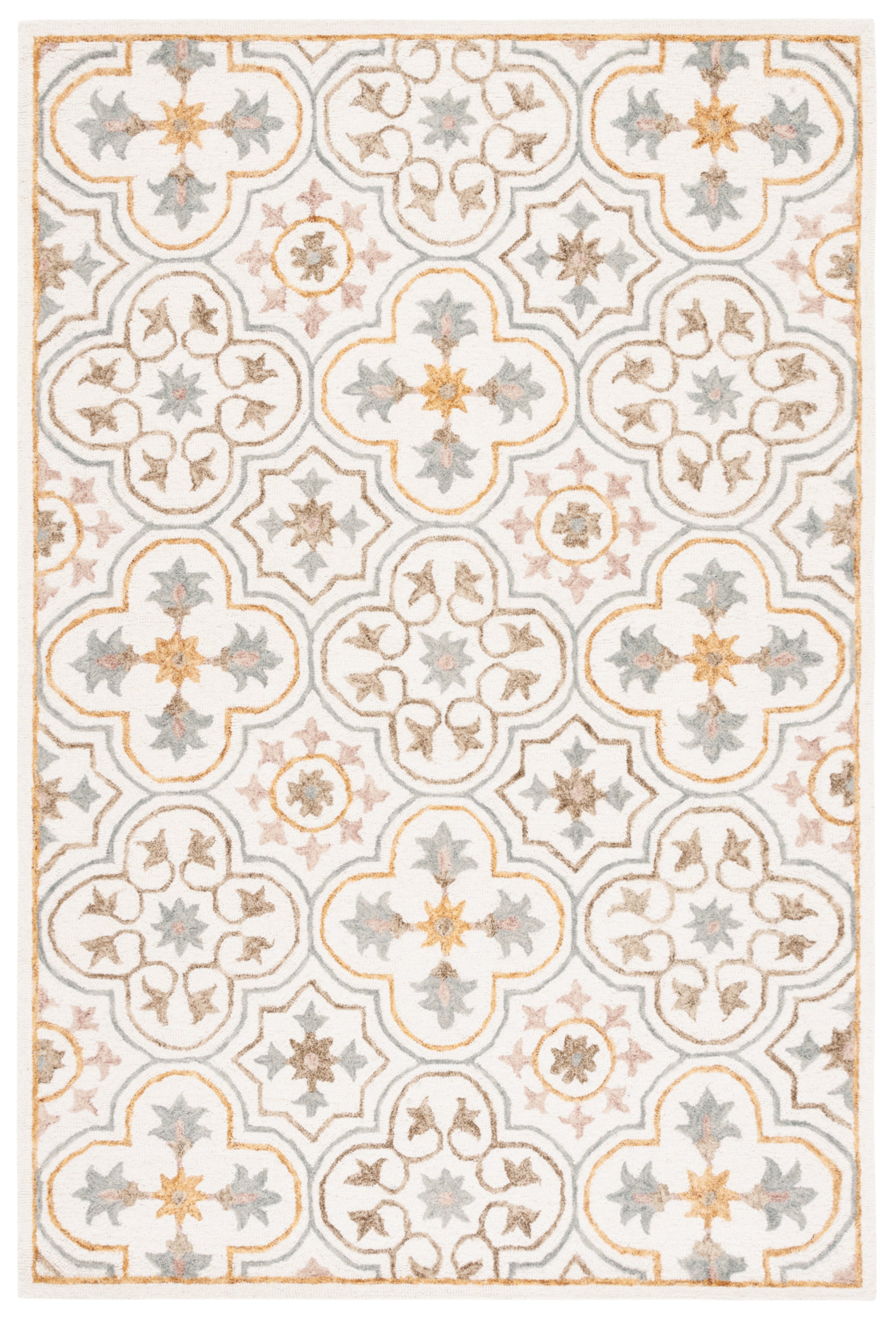 Safavieh Micro Loop Mlp381A Ivory/Grey Area Rug