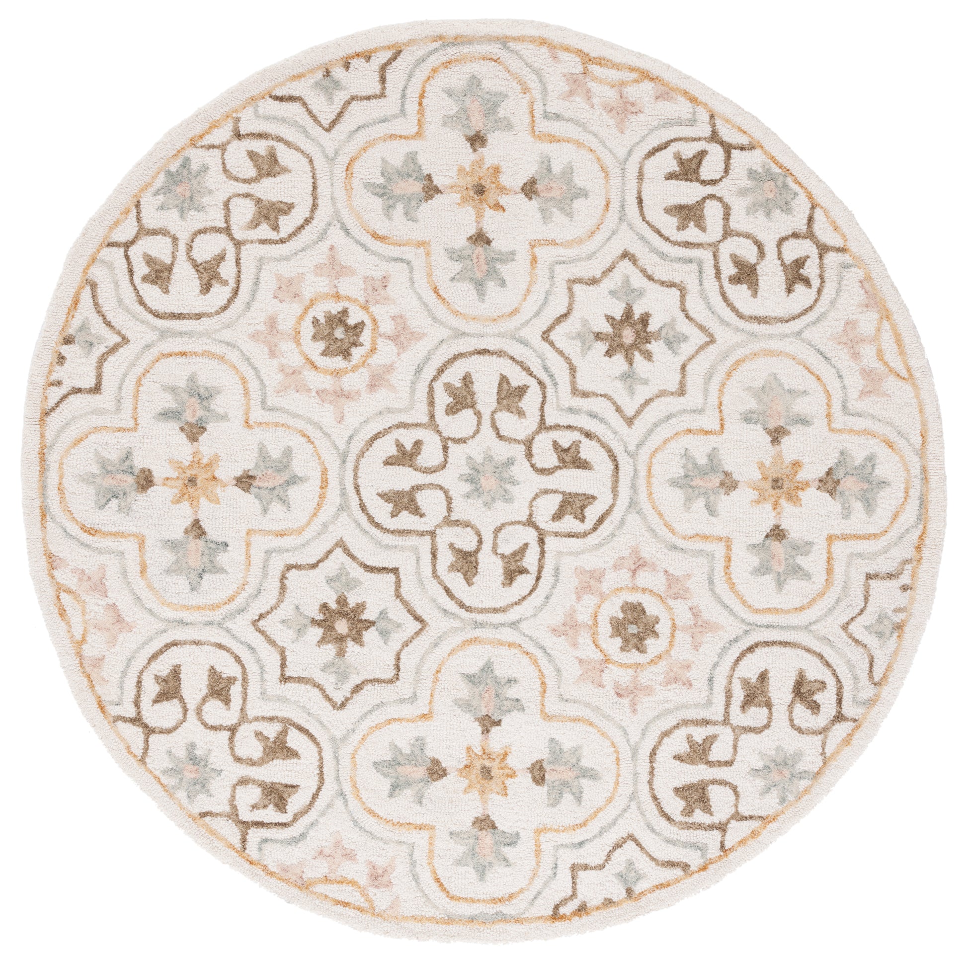 Safavieh Micro Loop Mlp381A Ivory/Grey Area Rug