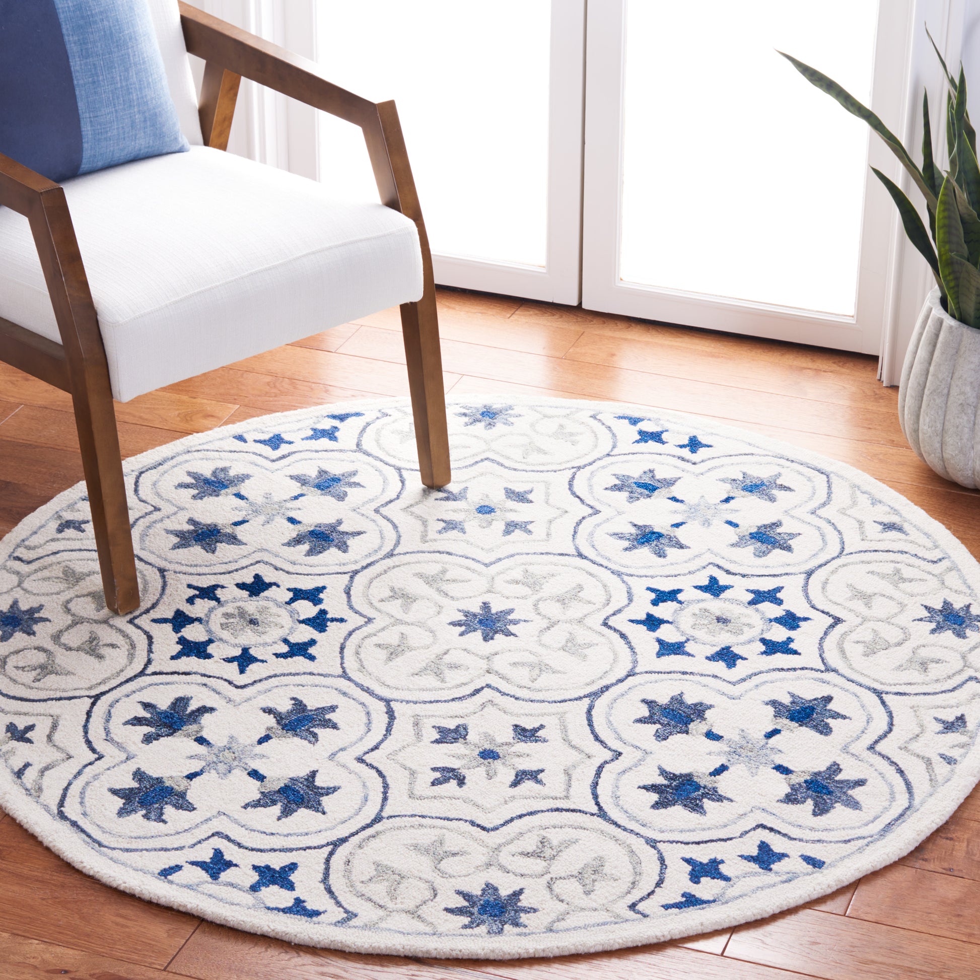 Safavieh Micro Loop Mlp381W Ivory/Sage Area Rug