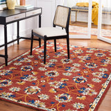 Safavieh Micro Loop Mlp383P Rust/Blue Rug.