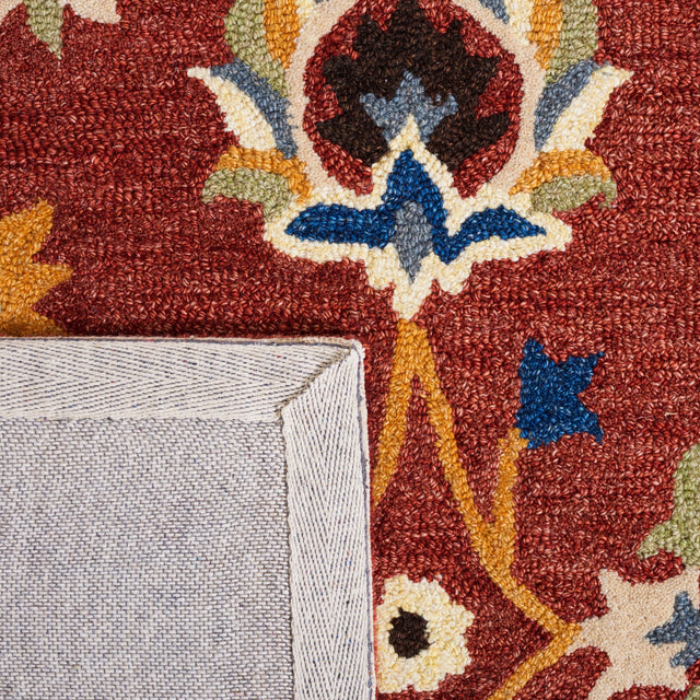 Safavieh Micro Loop Mlp383P Rust/Blue Rug.