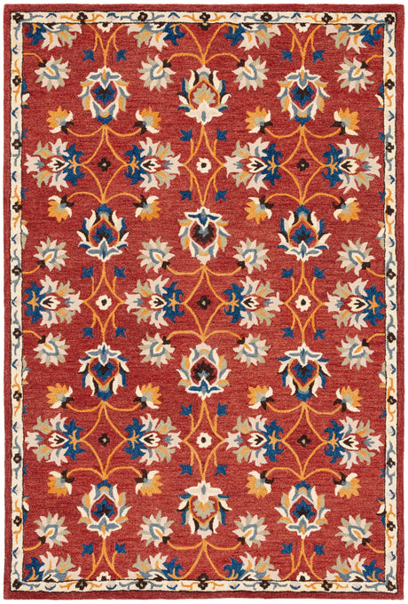 Safavieh Micro Loop Mlp383P Rust/Blue Rug.