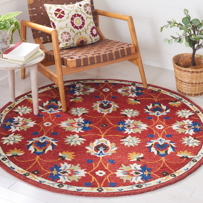 Safavieh Micro Loop Mlp383P Rust/Blue Area Rug