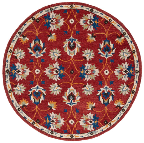 Safavieh Micro Loop Mlp383P Rust/Blue Rug.