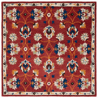 Safavieh Micro Loop Mlp383P Rust/Blue Area Rug