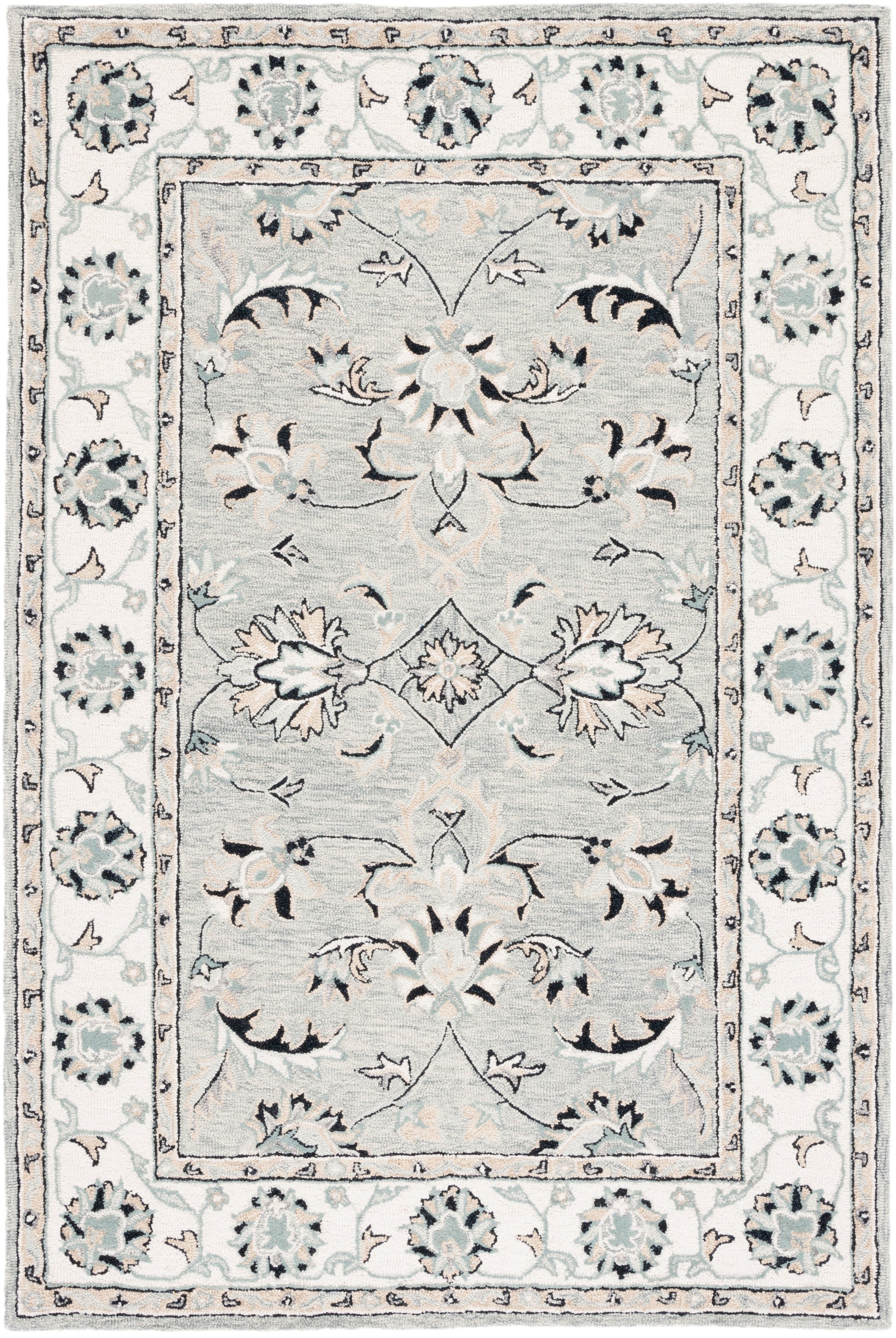 Safavieh Micro Loop Mlp384F Grey/Ivory Area Rug