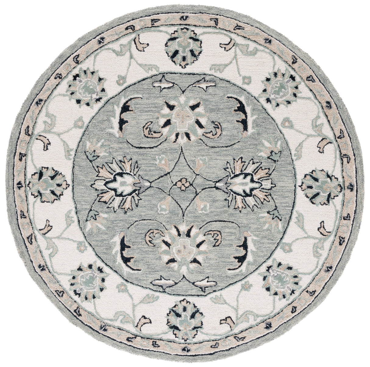 Safavieh Micro Loop Mlp384F Grey/Ivory Rug.