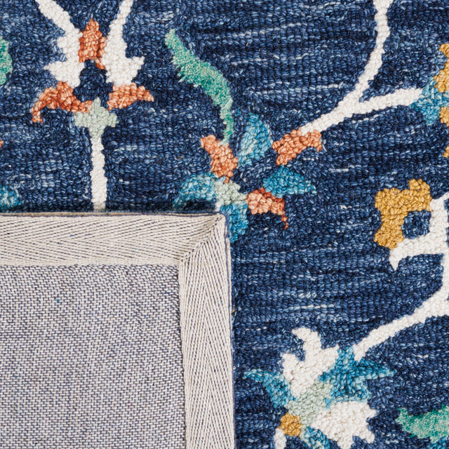 Safavieh Micro Loop Mlp385M Blue/Ivory Rug.