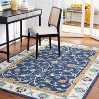 Safavieh Micro Loop Mlp385M Blue/Ivory Area Rug