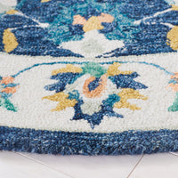 Safavieh Micro Loop Mlp385M Blue/Ivory Area Rug