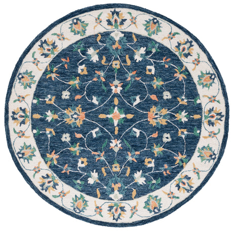 Safavieh Micro Loop Mlp385M Blue/Ivory Rug.