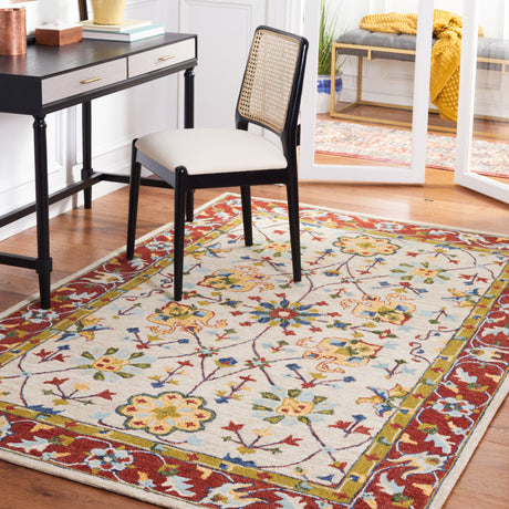 Safavieh Micro Loop Mlp386B Beige/Rust Rug.