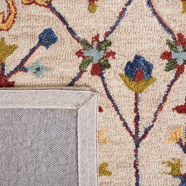 Safavieh Micro Loop Mlp386B Beige/Rust Rug.