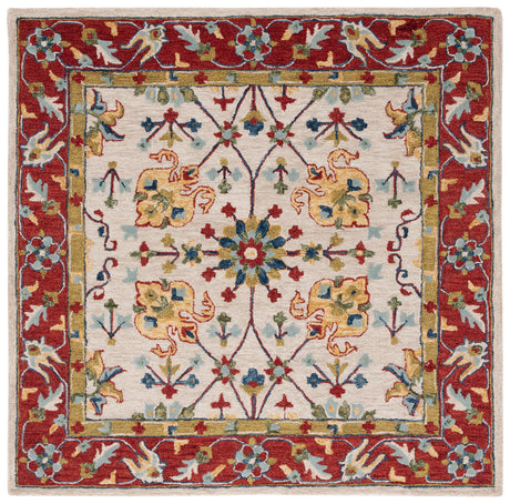 Safavieh Micro Loop Mlp386B Beige/Rust Rug.