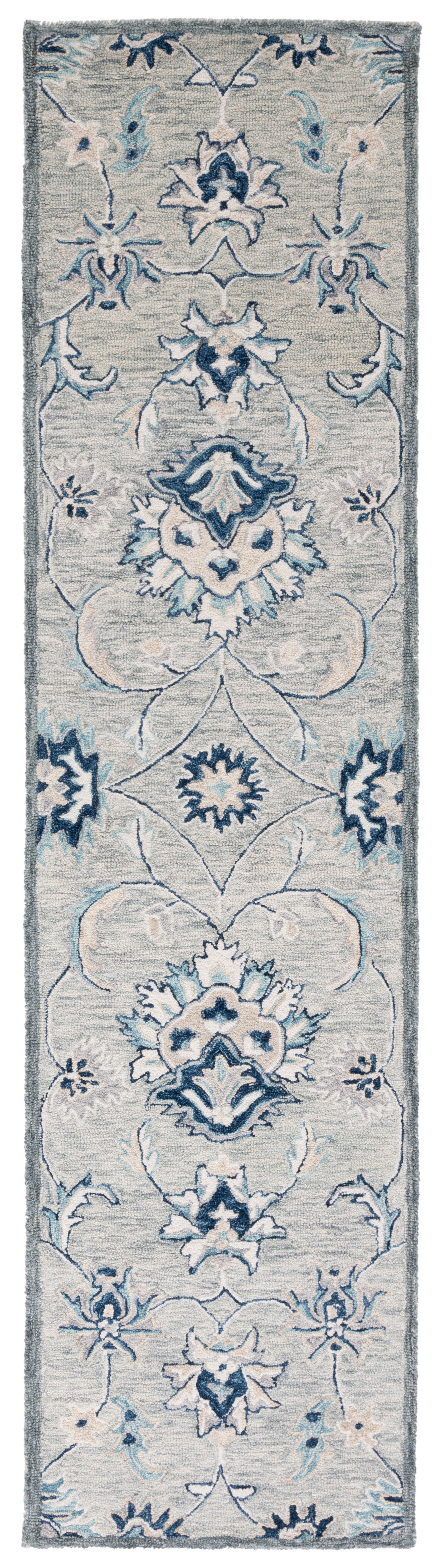 Safavieh Micro Loop Mlp387F Grey/Blue Area Rug