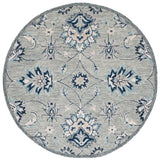 Safavieh Micro Loop Mlp387F Grey/Blue Rug.