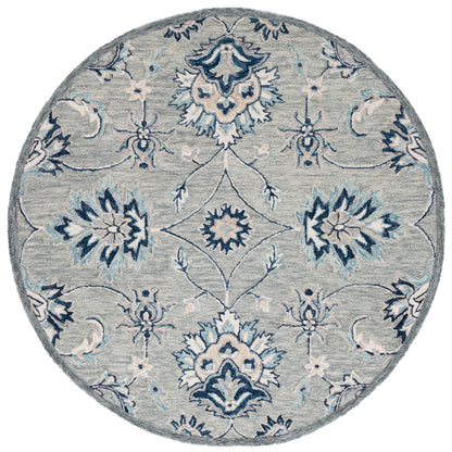 Safavieh Micro Loop Mlp387F Grey/Blue Area Rug