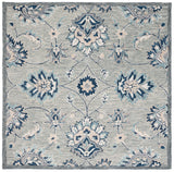 Safavieh Micro Loop Mlp387F Grey/Blue Rug.
