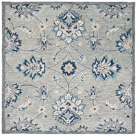 Safavieh Micro Loop Mlp387F Grey/Blue Area Rug