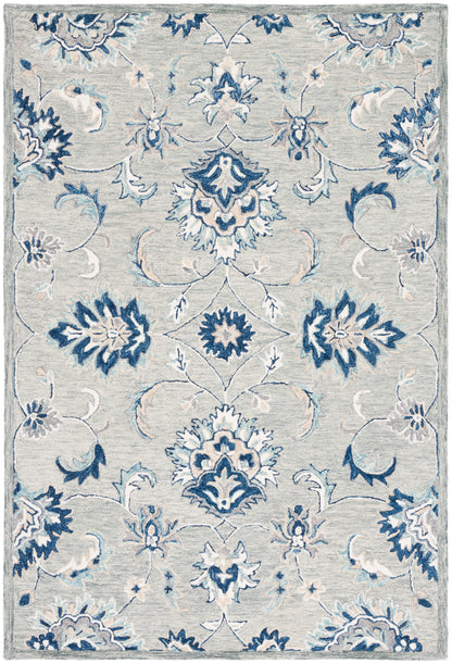 Safavieh Micro Loop Mlp387F Grey/Blue Area Rug