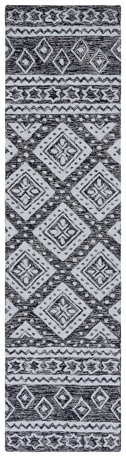 Safavieh Micro Loop Mlp501H Black/Grey Area Rug