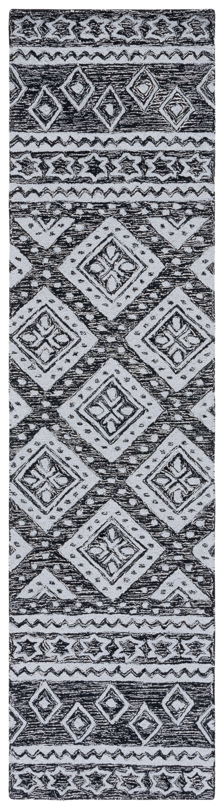 Safavieh Micro Loop Mlp501H Black/Grey Rug.