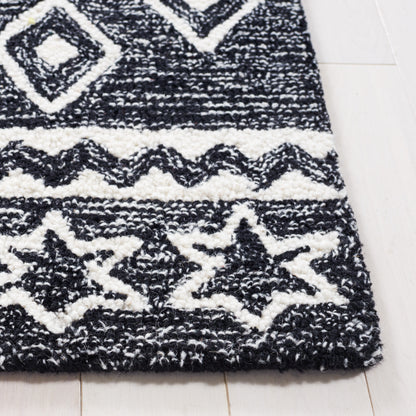 Safavieh Micro Loop Mlp501H Black/Grey Area Rug