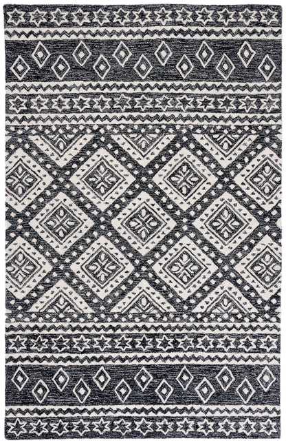 Safavieh Micro Loop Mlp501H Black/Grey Area Rug