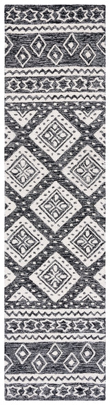 Safavieh Micro Loop Mlp501Z Black/Ivory Rug.