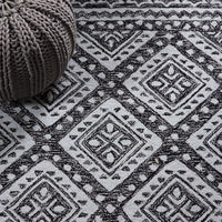 Safavieh Micro Loop Mlp501Z Black/Ivory Area Rug