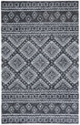 Safavieh Micro Loop Mlp501Z Black/Ivory Rug.