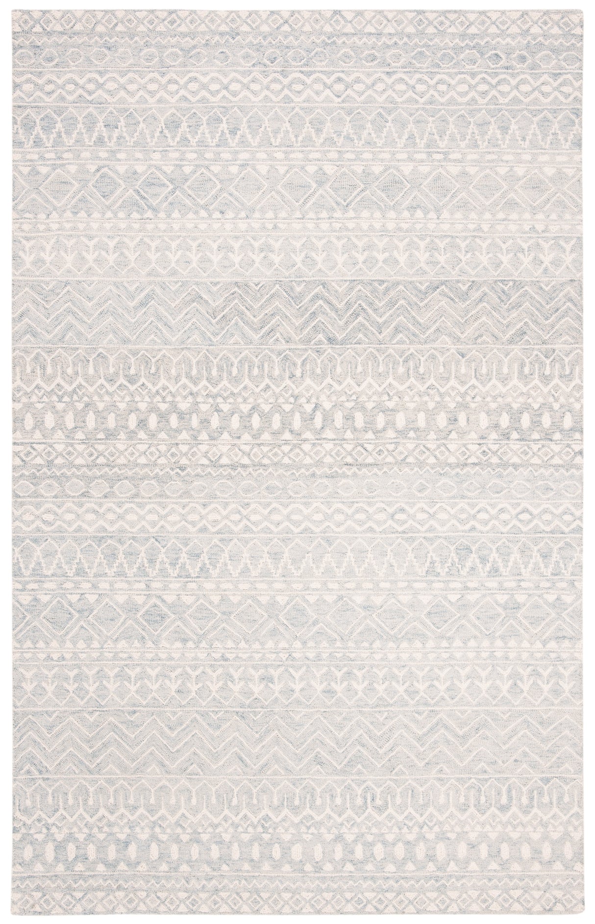 Safavieh Micro-Loop Mlp502K Aqua/Ivory Rugs.