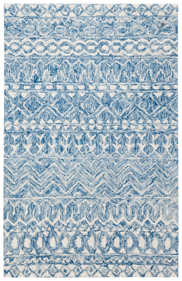 Safavieh Micro-Loop Mlp502M Blue/Ivory Rugs.