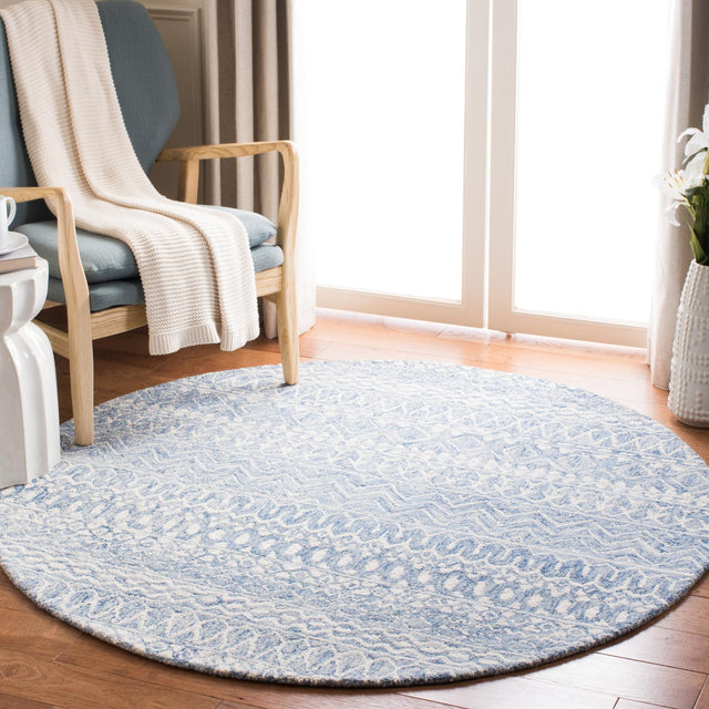 Safavieh Micro-Loop Mlp502M Blue/Ivory Rugs.