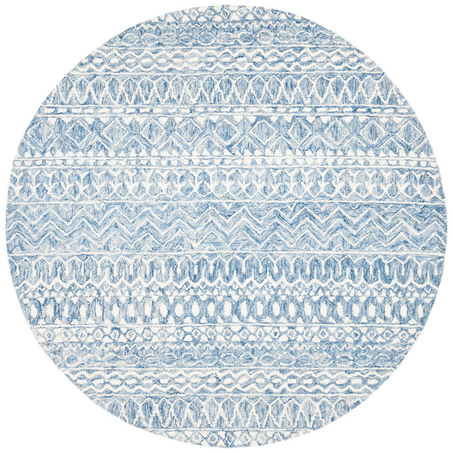 Safavieh Micro-Loop Mlp502M Blue/Ivory Rugs.