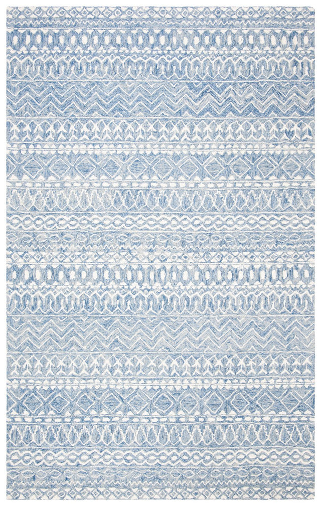 Safavieh Micro-Loop Mlp502M Blue/Ivory Rugs.