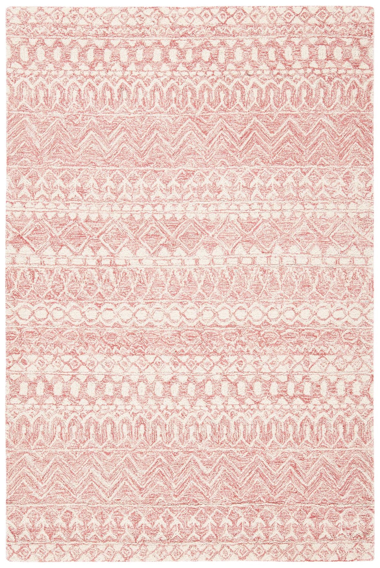 Safavieh Micro-Loop Mlp502U Pink/Ivory Rugs.