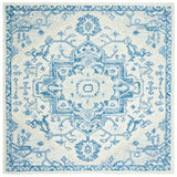 Safavieh Micro-Loop Mlp503G Ivory/Blue Rugs.