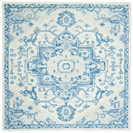 Safavieh Micro-Loop Mlp503G Ivory/Blue Area Rug