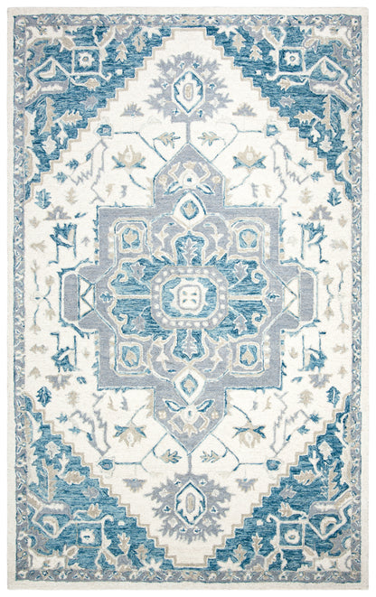 Safavieh Micro-Loop Mlp503L Ivory/Navy Area Rug