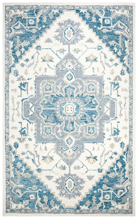 Safavieh Micro-Loop Mlp503L Ivory/Navy Area Rug